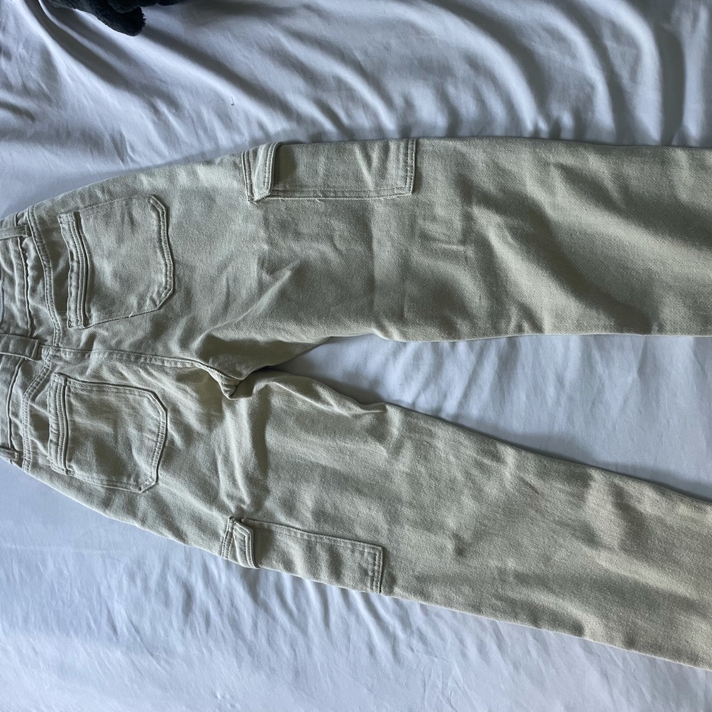 Cream cargo pants